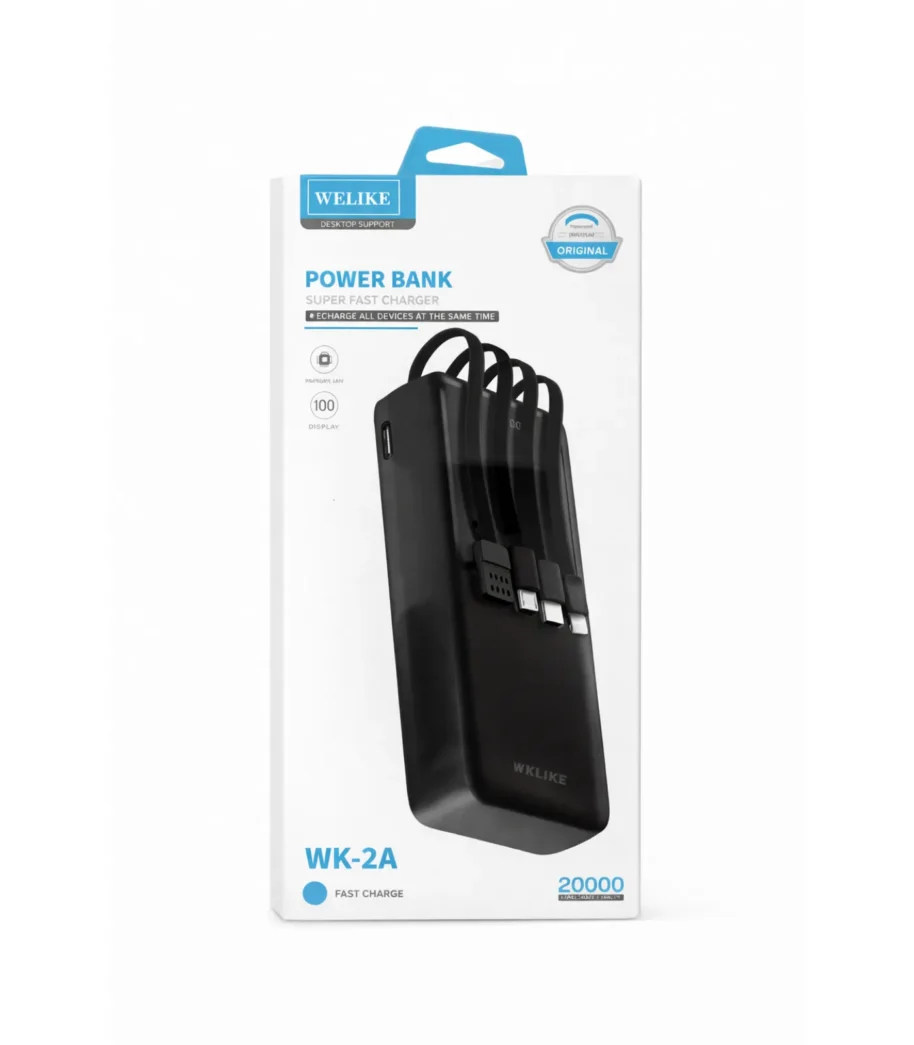 Power Bank WELIKE WK-2A 4W1 20000mah Power Bank WELIKE WK-2A 4W1 20000mah