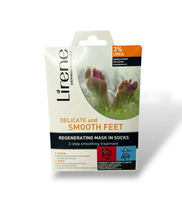 Regenerująca maska do stóp Lirene Dermoprogram w formie skarpetek