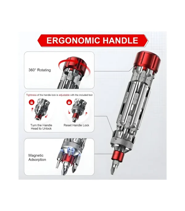 Śrubokręt wielofunkcyjny 360° Jorest S2 steel 19 in 1 screwdrive (1)