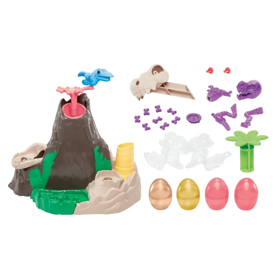 Zestaw Play-Doh Dino Crew Slime HydroGlitz od Hasbro (Wulkan z Dinozaurami) Zestaw Play-Doh Dino Crew Slime HydroGlitz od Hasbro (Wulkan z Dinozaurami)