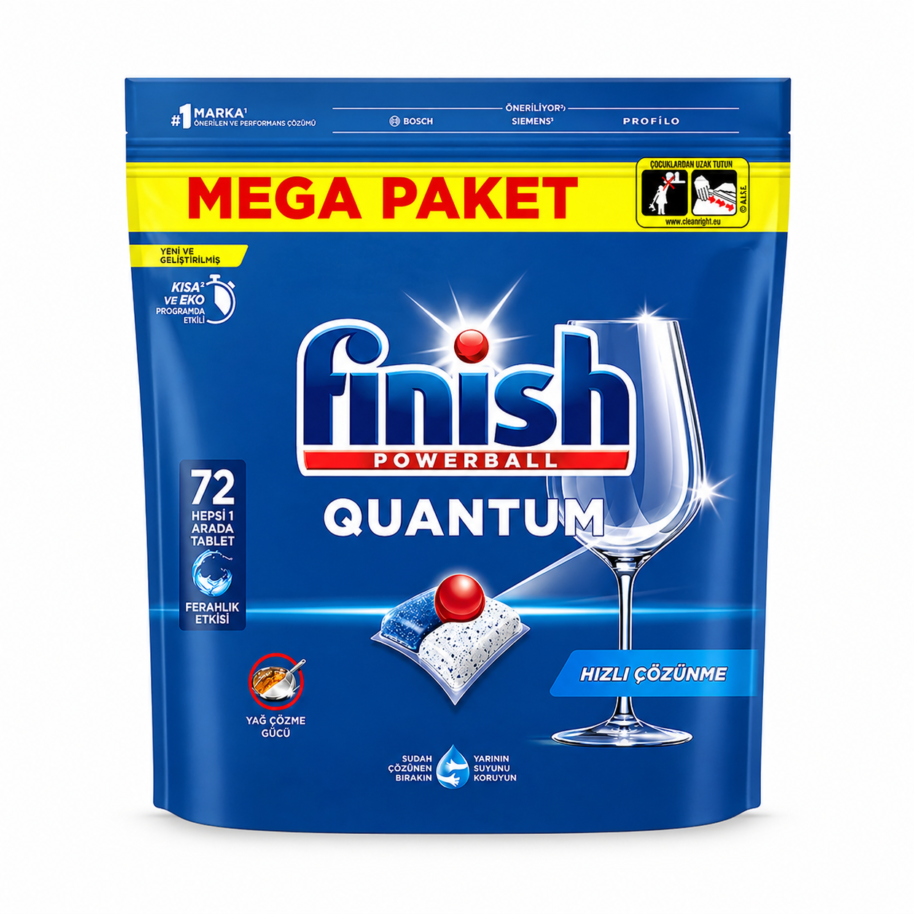 kapsułki do zmywarki finish quantum 72