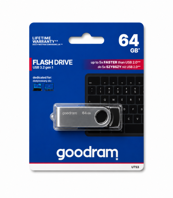 Pendrive Goodram 64GB USB 3.2 Gen 1 metalowy