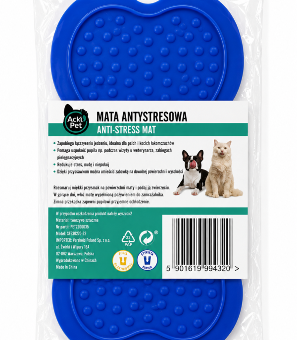 84DED10E-E89F-45AE-AD07-618E5995931F Mata antystresowa dla psa i kota Activ Pet niebieska