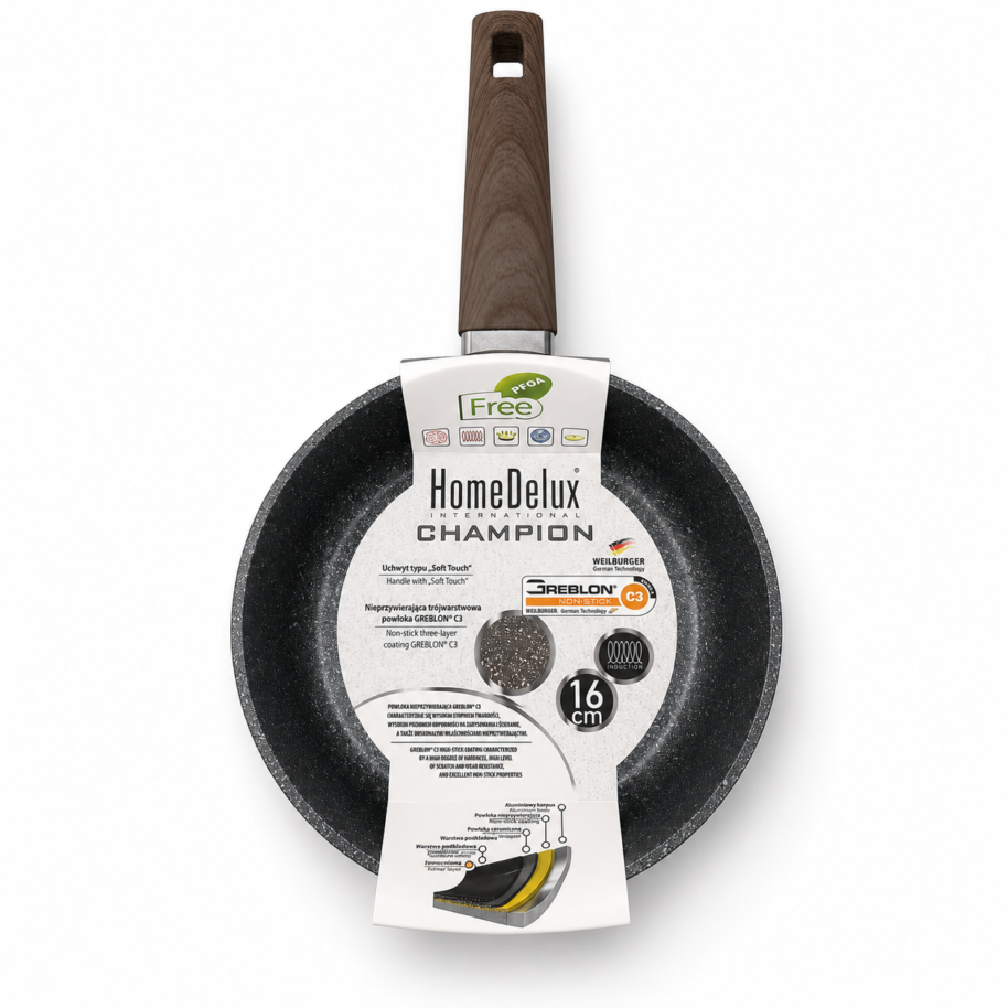 8c17d0a9-603e-44e7-83d5-316d3991970b Patelnia 16 cm HomeDelux non stick na indukcję