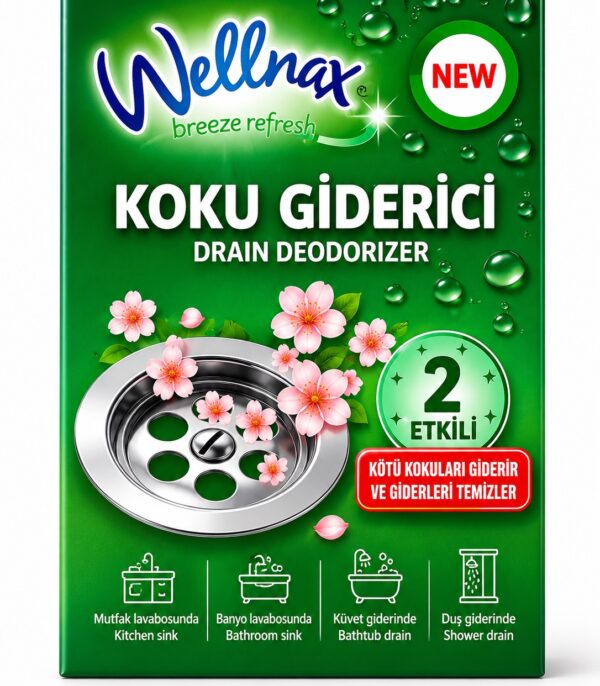 Granulki do udrażniania odpływu Wellnax Breeze Refresh