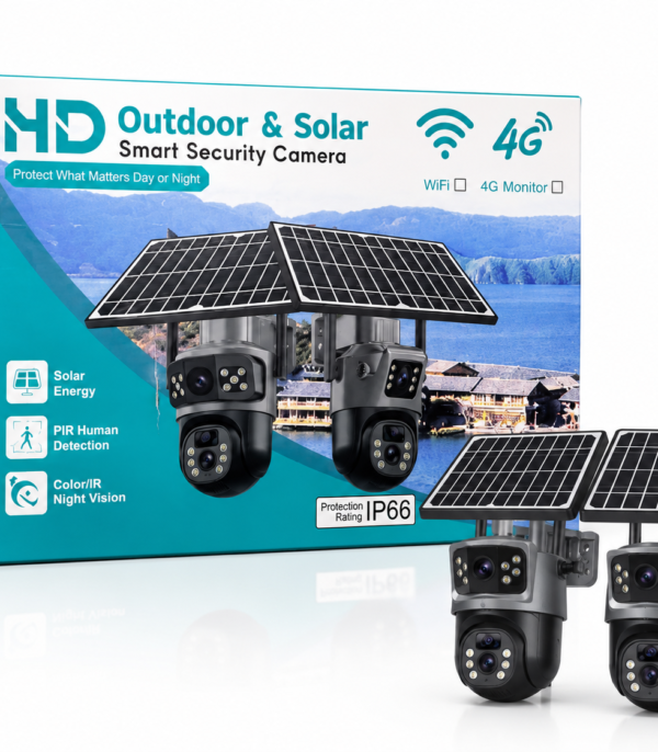 Kamera zewnętrzna solarna 4G HD IP66 z panelem solarnym