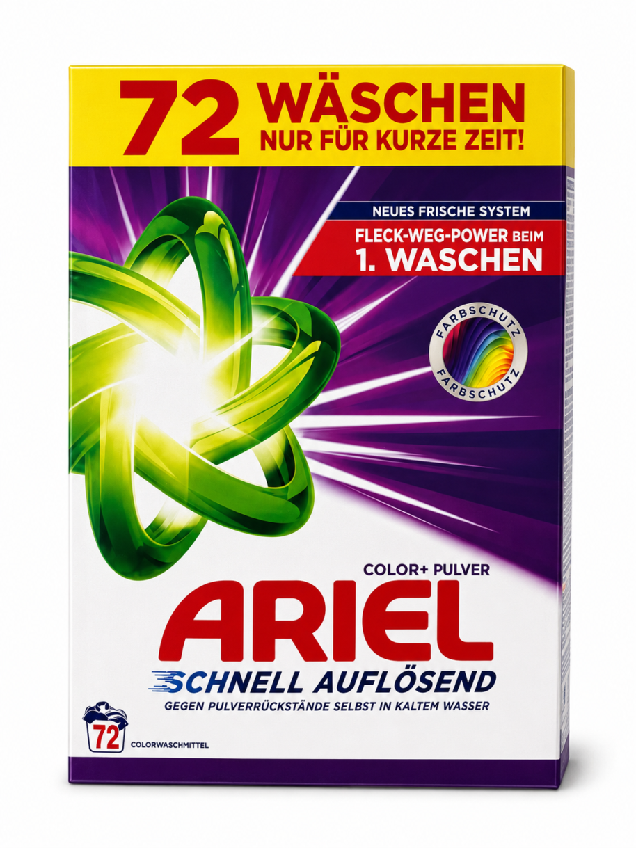 Proszek do prania Ariel Color 72 prań Niemiecki