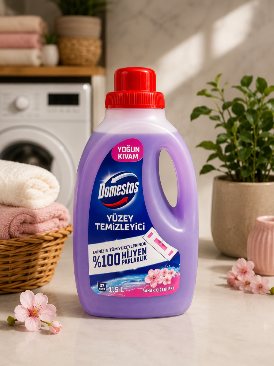 Płyn do mycia powierzchni Domestos 1,5 l Kwiaty Wiosny