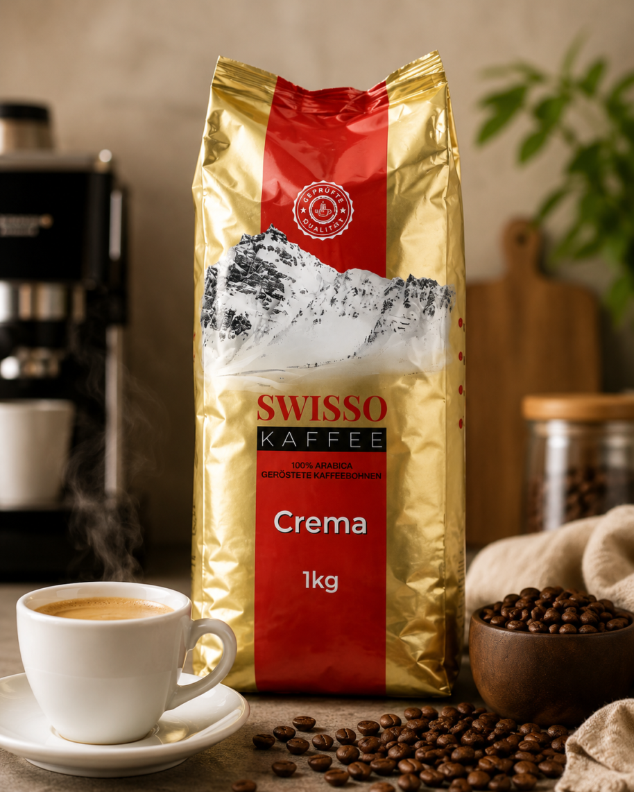 Kawa ziarnista Swisso Kaffee Crema 1 kg