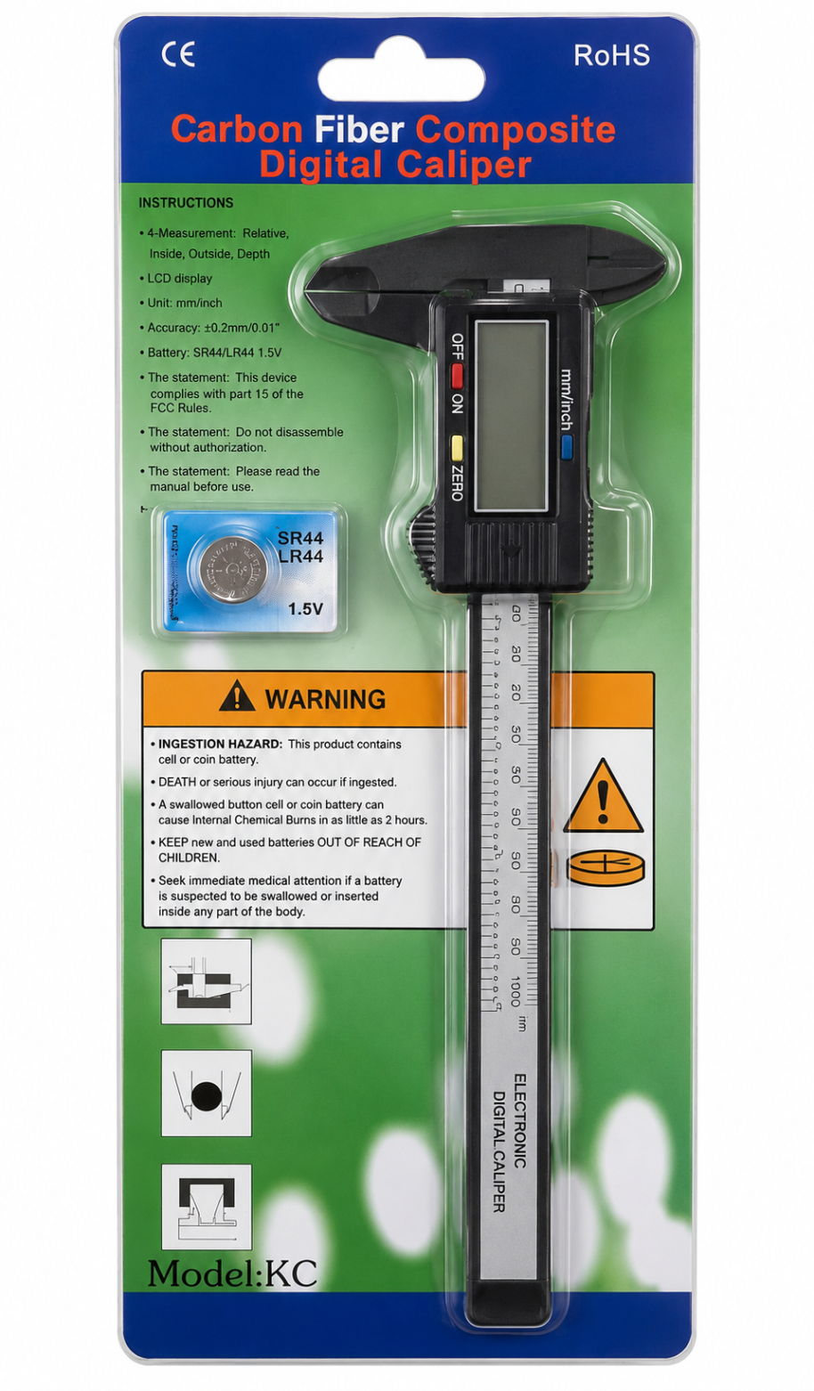 Miarka Suwmiarka elektroniczna cyfrowa LCD 150 mm do precyzyjnych pomiarów