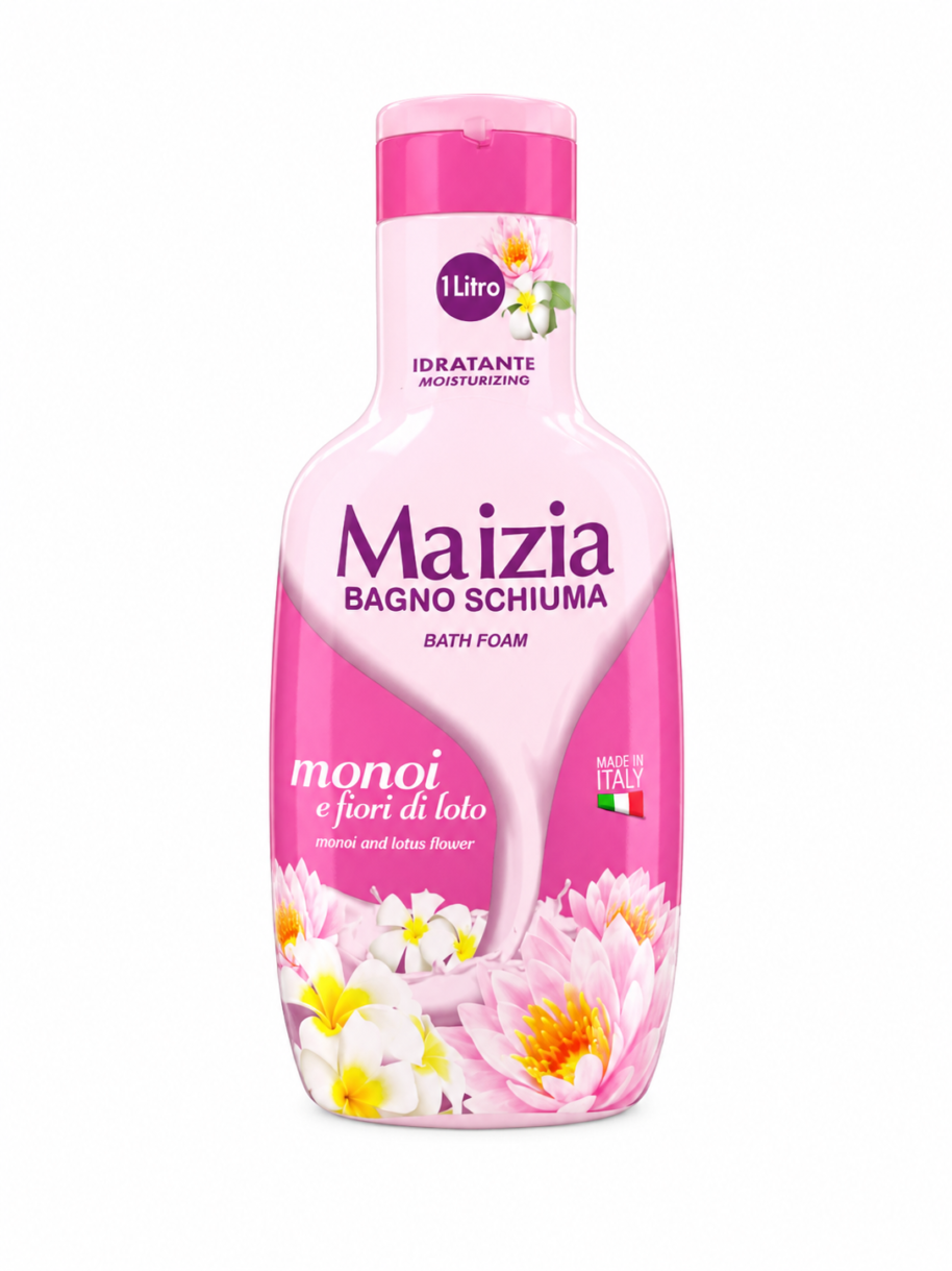 Płyn do kąpieli Malizia Bagno Schiuma Monoi e Fiori di Loto 1L płyn do kąpieli