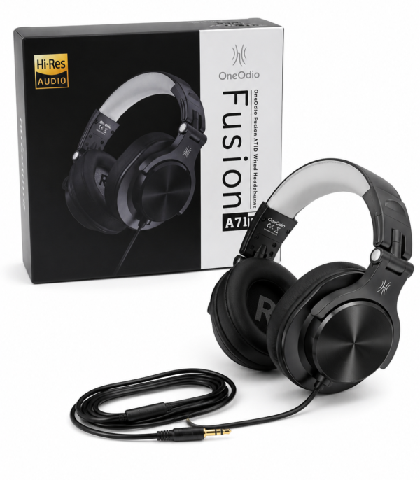 OneOdio Fusion A71D słuchawki przewodowe Hi-Res Audio czarne