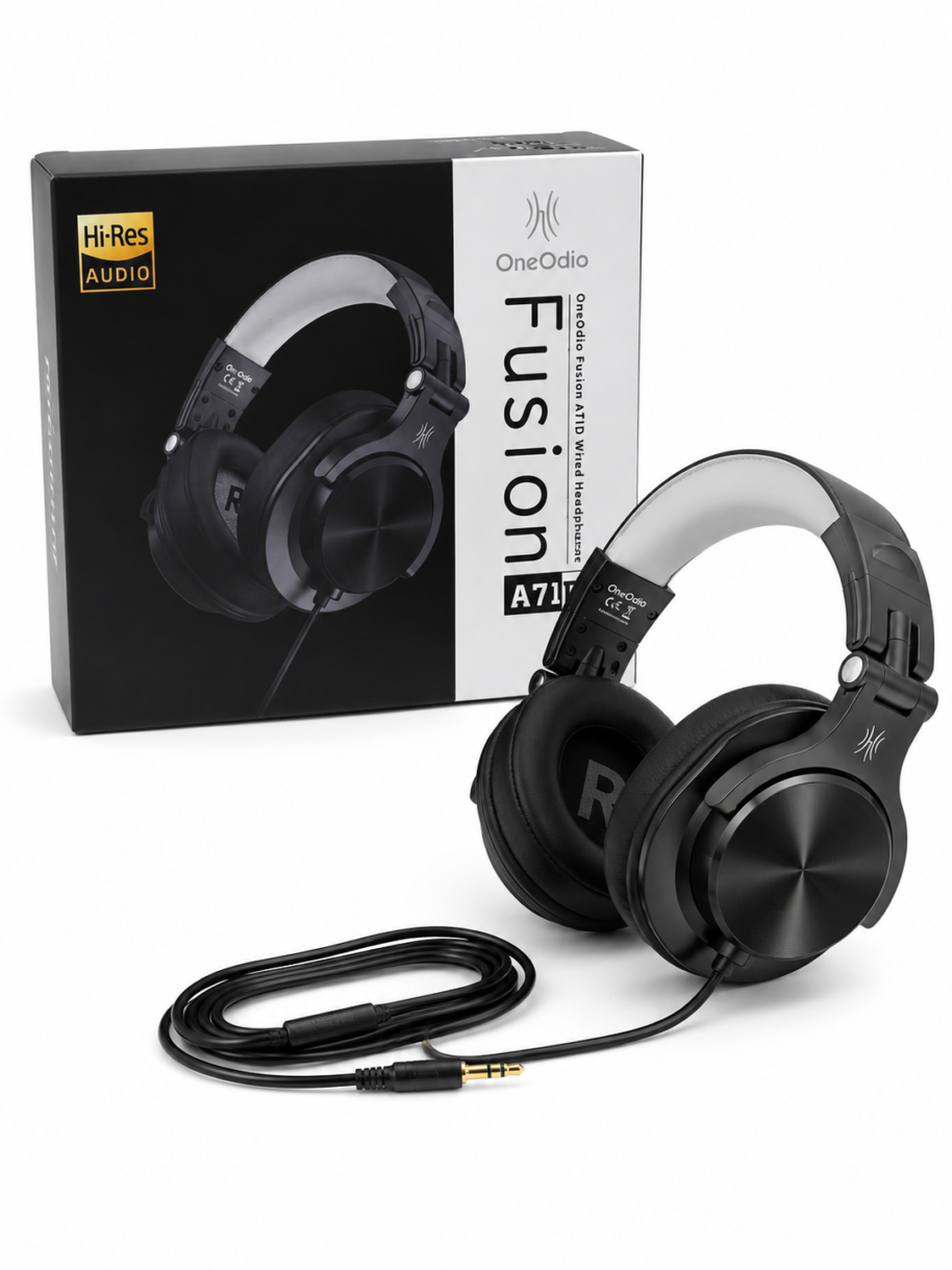 Słuchawki OneOdio Fusion A71D słuchawki przewodowe Hi-Res Audio czarne