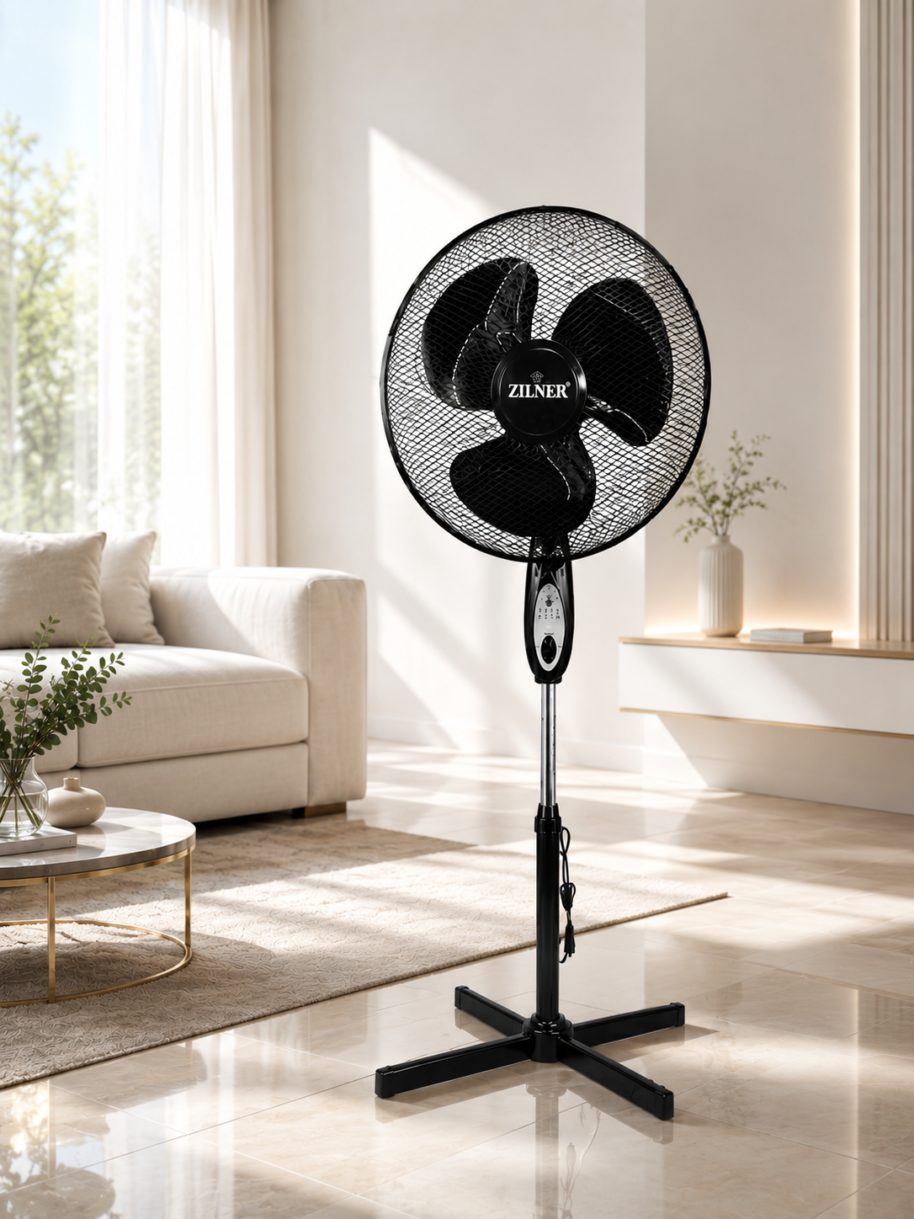 Wentylator stojący Zilner z pilotem 40W 16 cal
