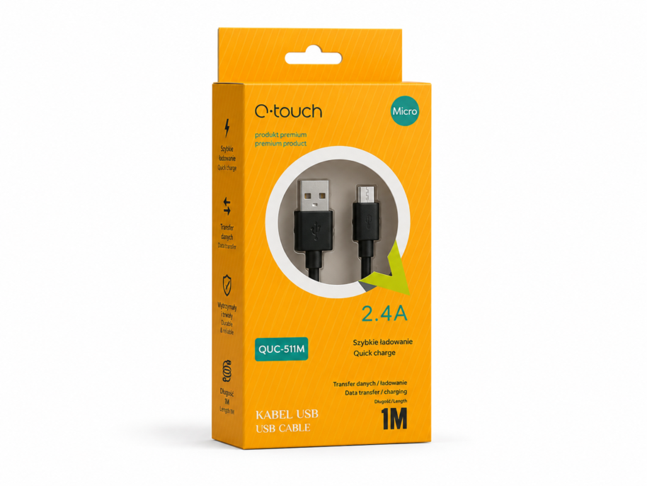 kabel Kabel Micro USB 1m 2.4A A-Touch szybkie ładowanie