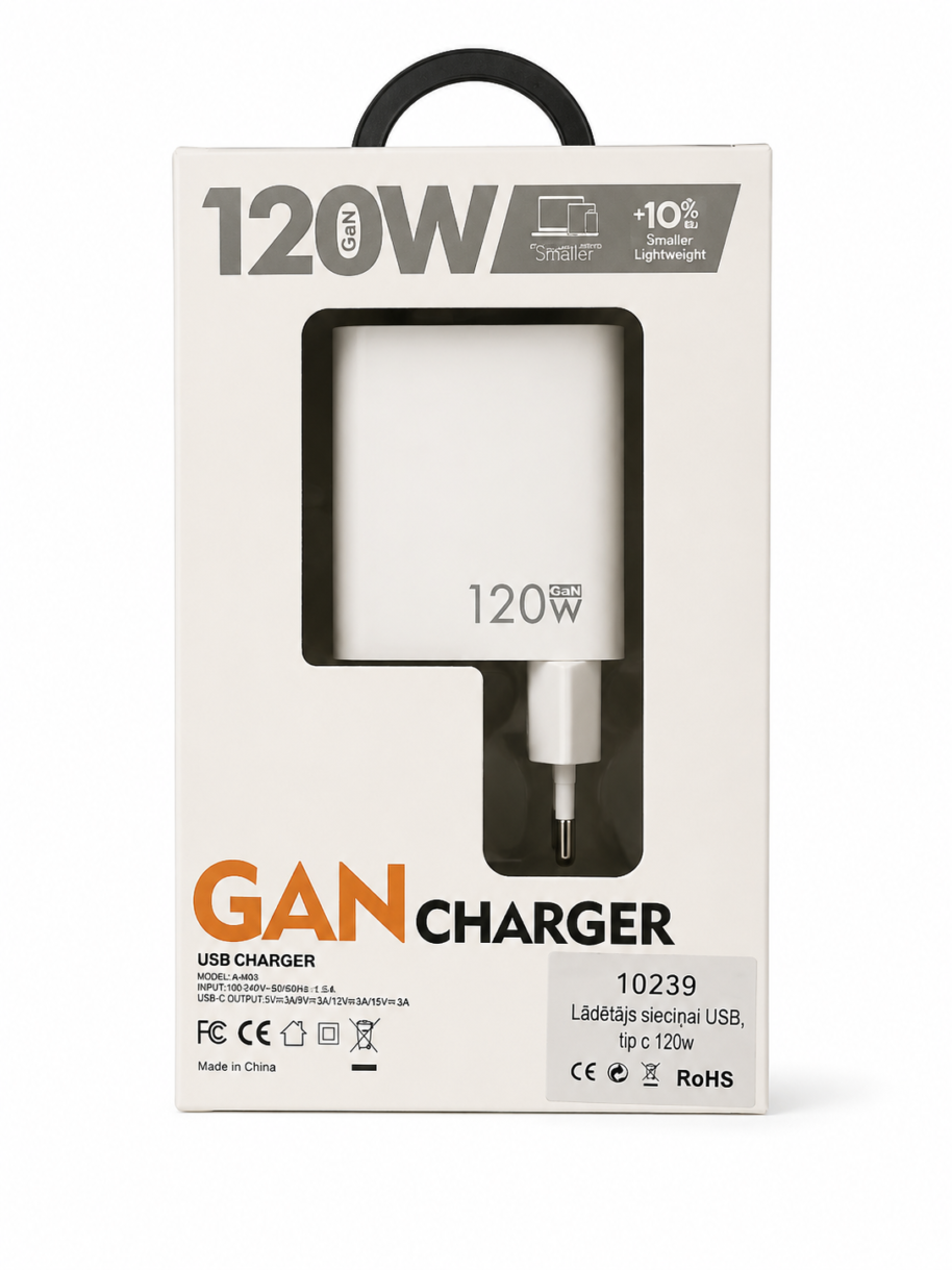 Ładowarka USB-C 120W GAN Charger Fast Charge