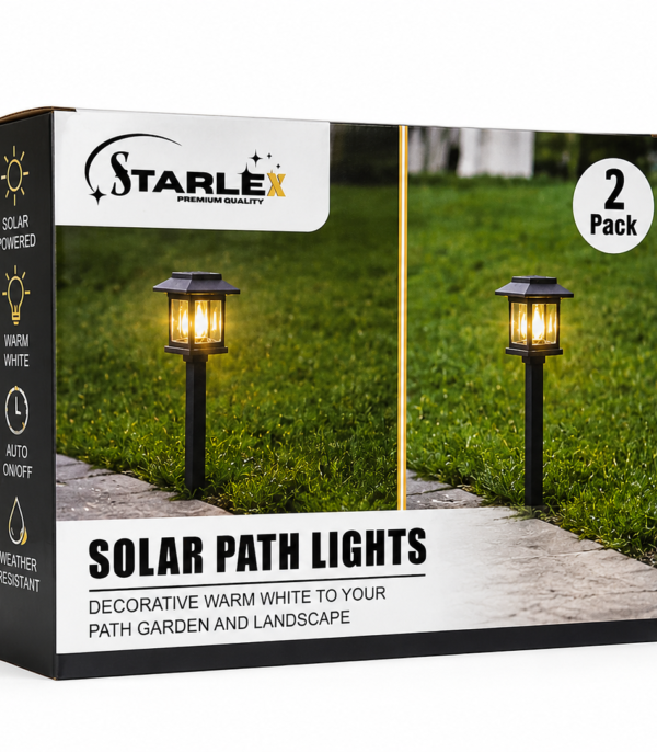 Lampy solarne Starlex 2 szt ciepłe światło ogrodowe