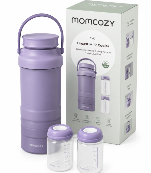 Chłodziarka do mleka mamy Momcozy CM01 fioletowa 24h