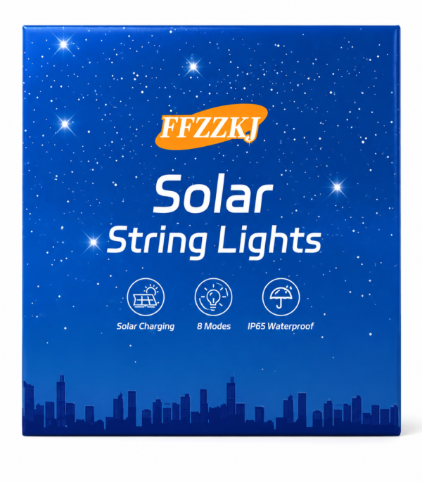 Lampki solarne LED ogrodowe 8 trybów świecenia IP65 wodoodporne