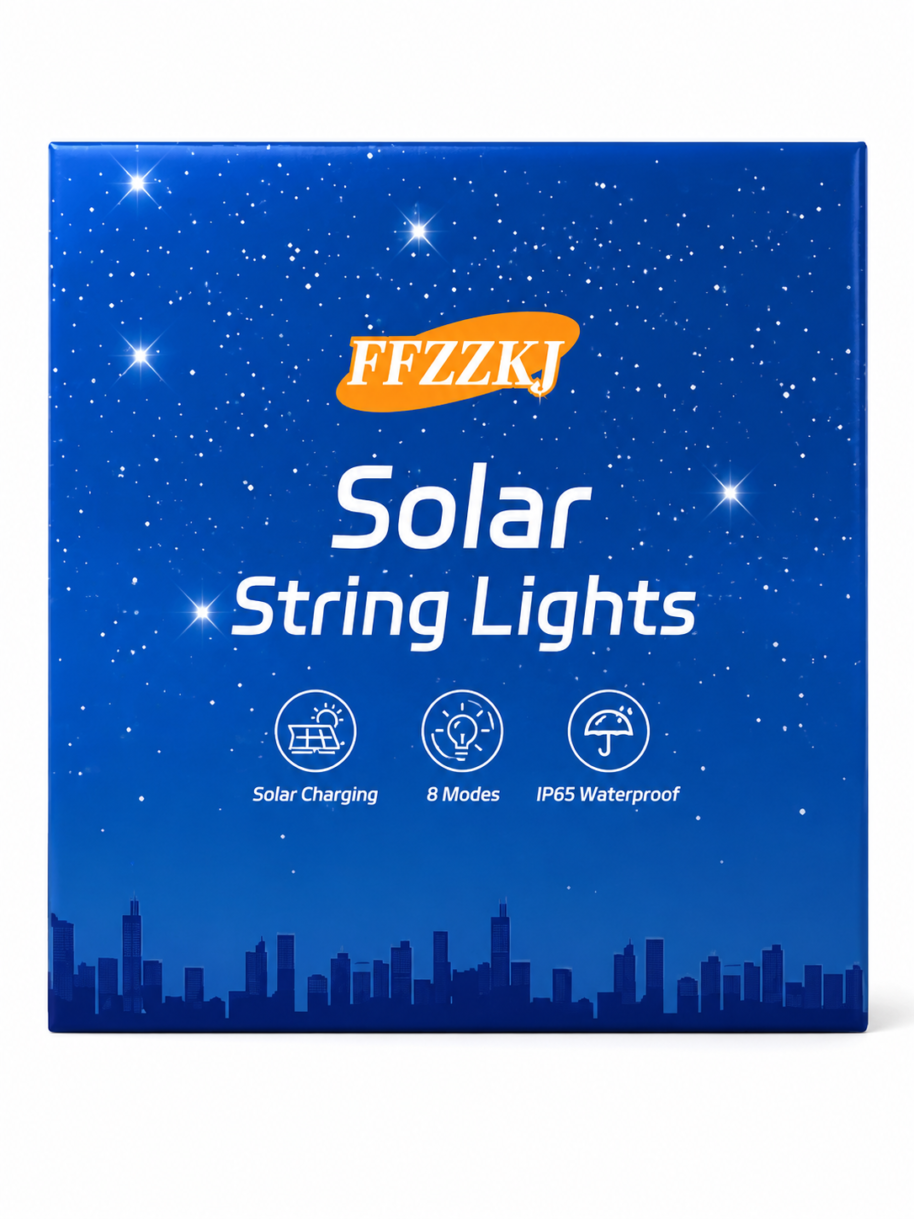 solar Lampki solarne LED ogrodowe 8 trybów świecenia IP65 wodoodporne