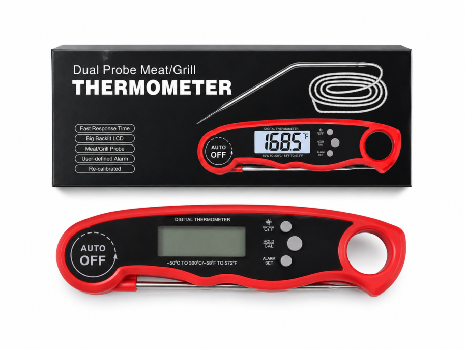 termometr Termometr do mięsa Dual Probe LCD do grilla i pieczenia