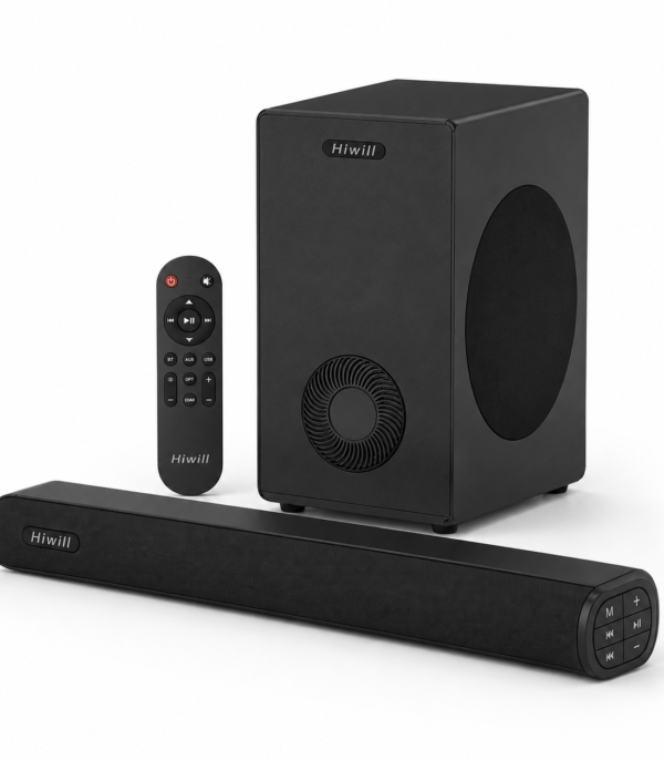 HiElite A21 Soundbar Dolby Atmos z bezprzewodowym subwooferem i pilotem do telewizora