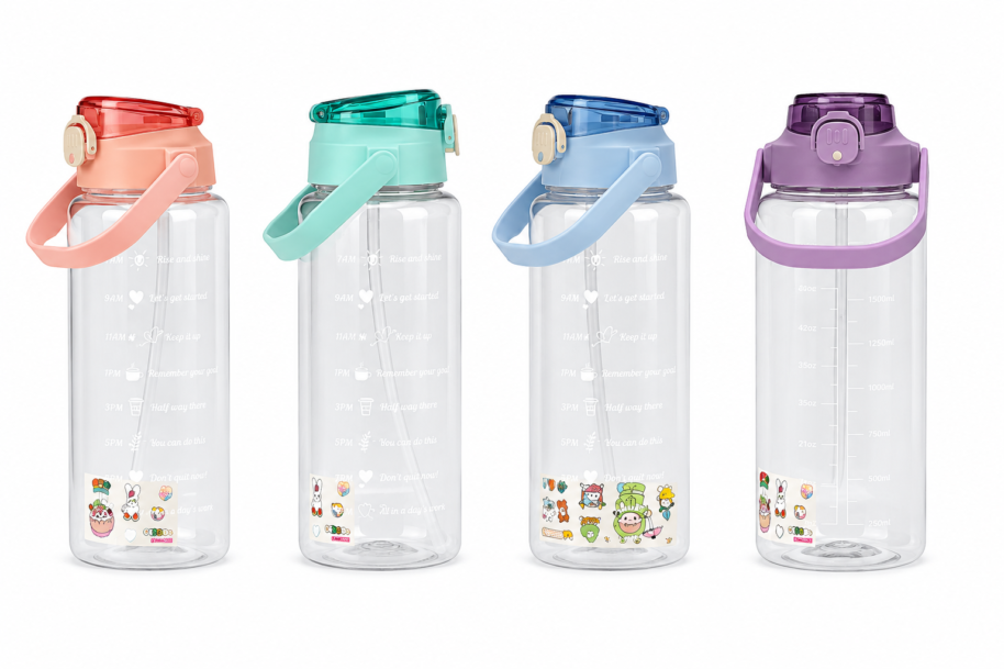 Bidon na Wodę 2000 ml ze słomką i uchwytem