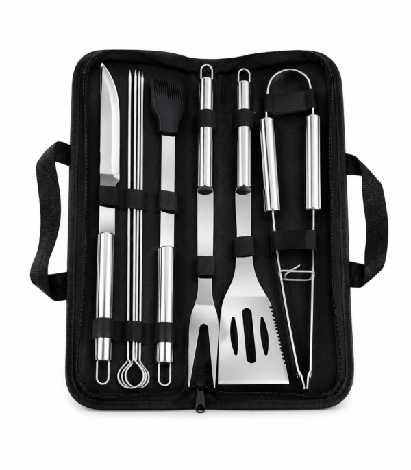 GRILL Zestaw akcesoriów do grilla Kaminer 9 elementów w etui