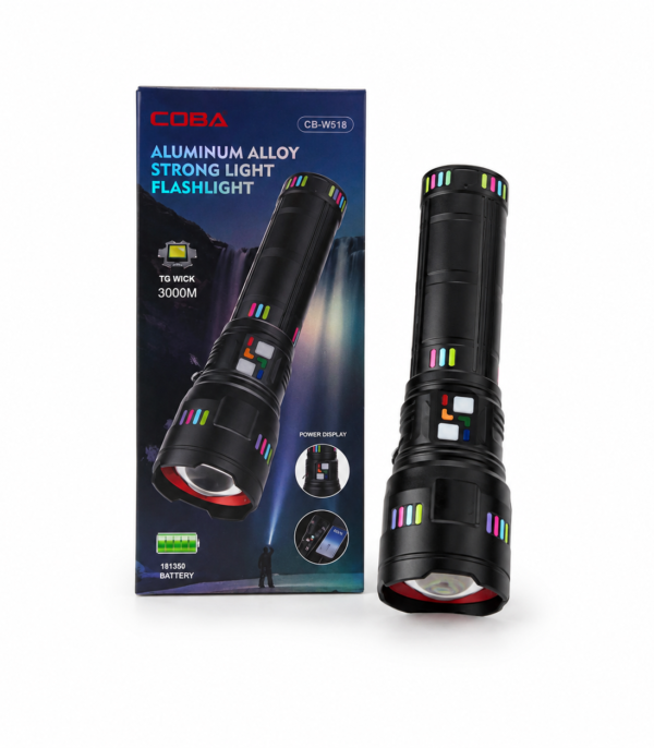Latarka LED COBA CB-W518 3000 lm USB-C