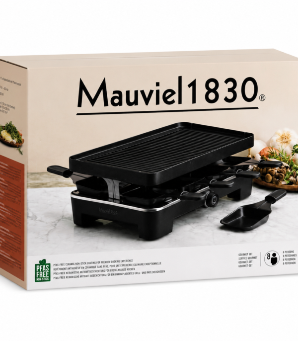Mauviel 1830 Raclette Grill dla 8 Osób z Ceramiczną Płytą Grillową