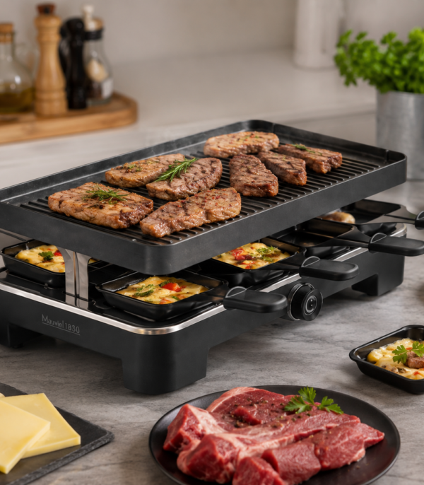 Mauviel 1830 Raclette Grill dla 8 Osób z Ceramiczną Płytą Grillową