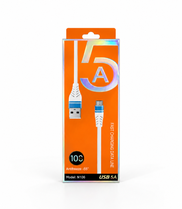 Kabel USB Micro USB 5A N106 1m szybkie ładowanie