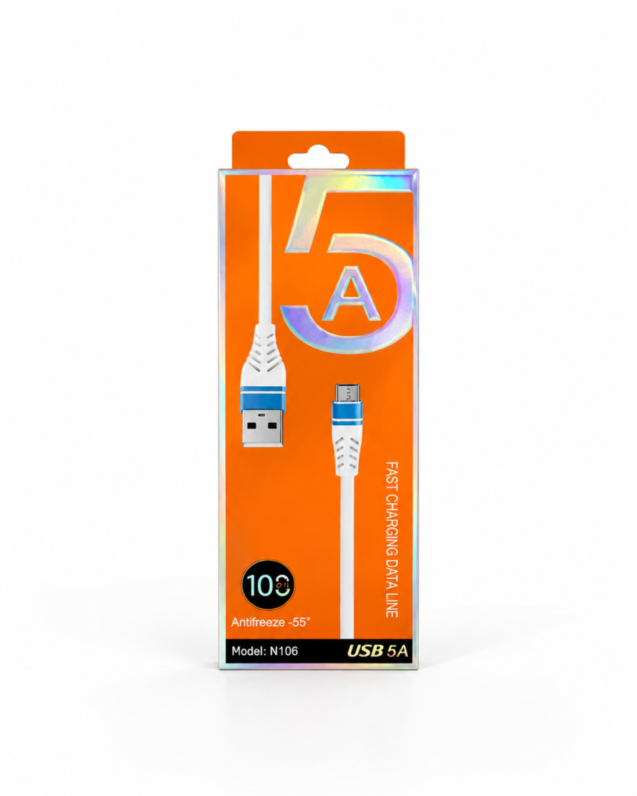 Kabel Kabel USB Micro USB 5A N106 1m szybkie ładowanie