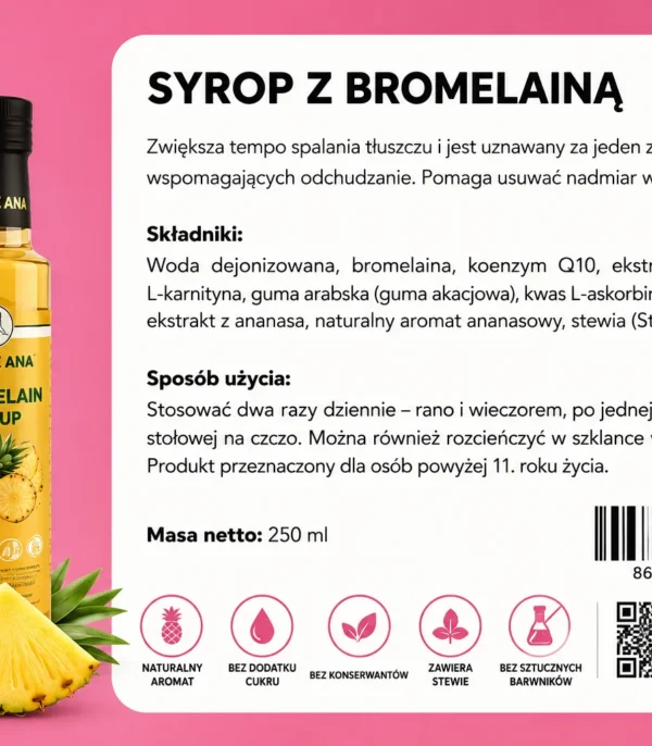 Syrop z Bromelainą