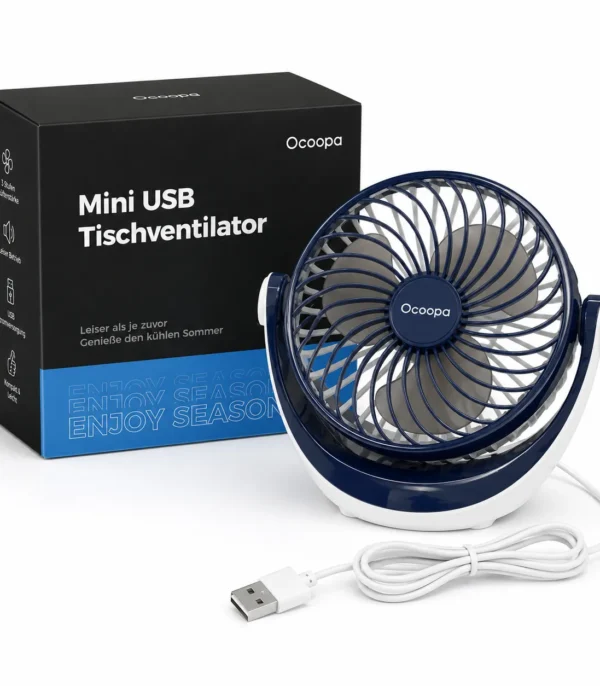 Wentylator biurkowy Wentylator Biurkowy USB Ocoopa Mini cichy wentylator na biurko