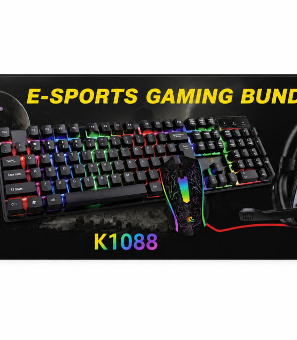 Zestaw gamingowy Zestaw gamingowy 4w1 Yelandar K1088 RGB z klawiaturą, myszą, słuchawkami i podkładką