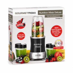 GOURMETmaxx Nutrition Mixer Deluxe 1000 W Blender do Smoothie