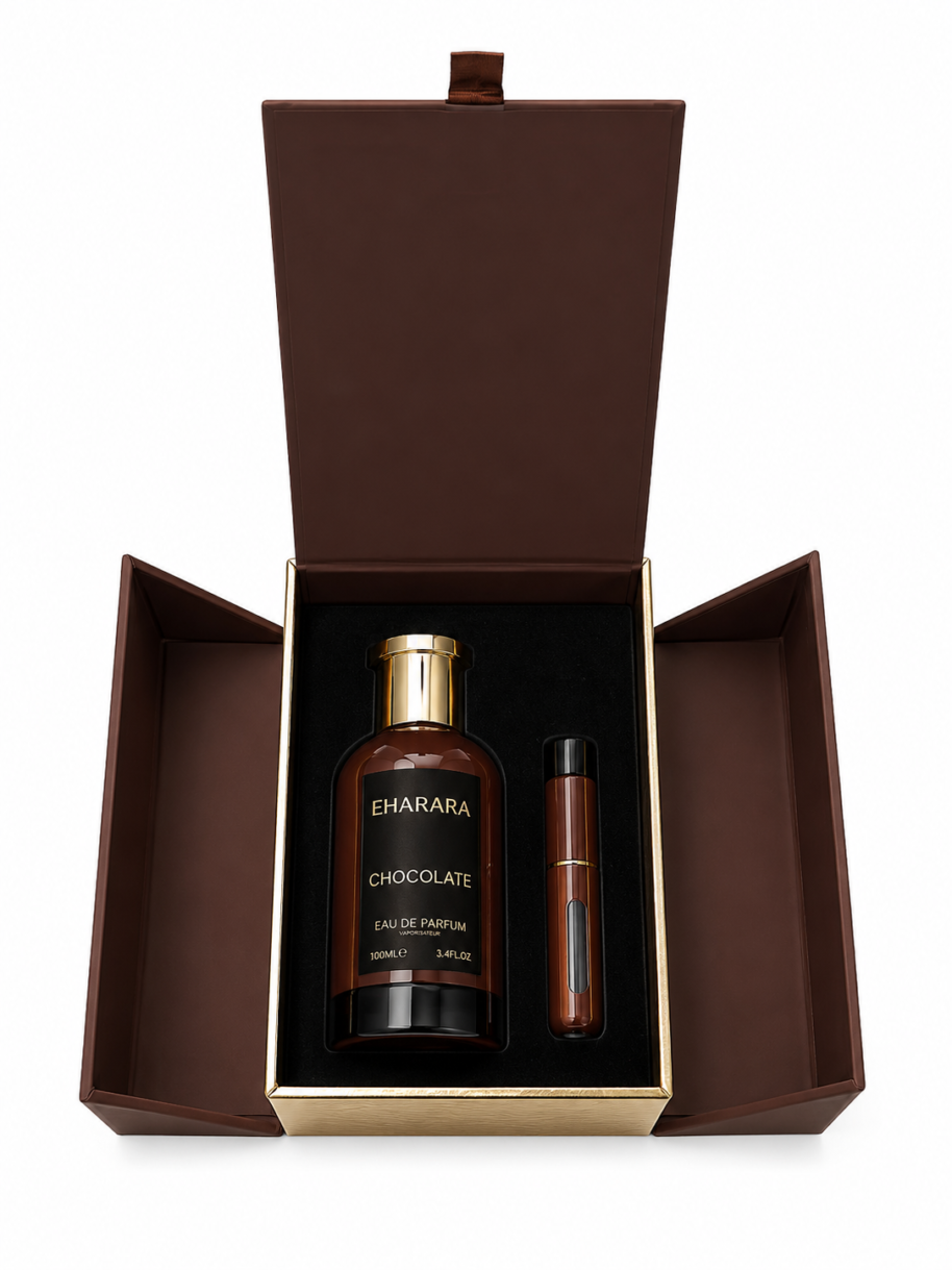 Perfumy Chocolate 100 ml Bharara z atomizerem podróżnym Perfumy Chocolate 100 ml Bharara z atomizerem podróżnym