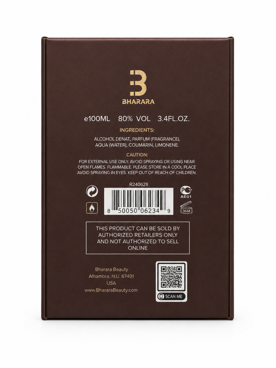 Perfumy Chocolate 100 ml Bharara z atomizerem podróżnym Perfumy Chocolate 100 ml Bharara z atomizerem podróżnym
