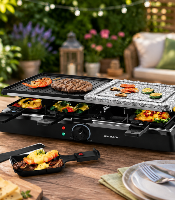 SilverCrest Raclette Grill 1400W z kamieniem do grillowania