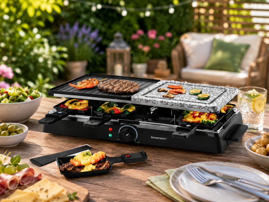 SilverCrest Raclette Grill 1400W z kamieniem do grillowania