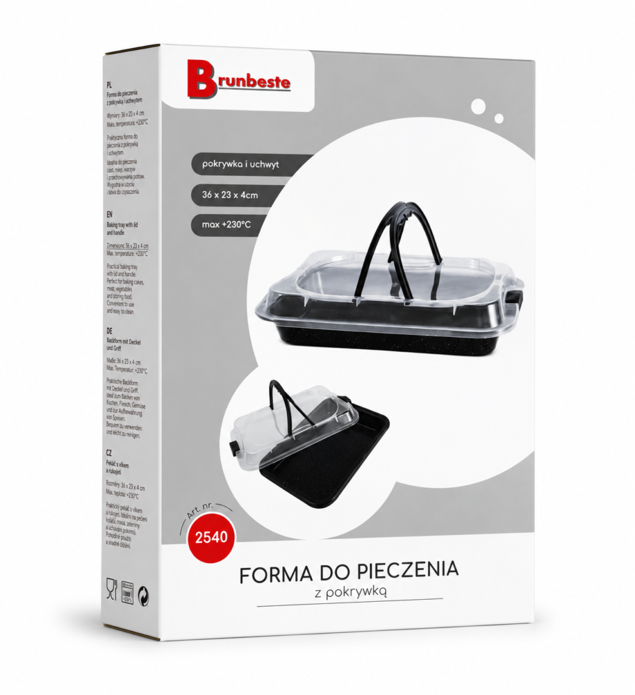 Brunbeste Forma do Pieczenia z Pokrywką 36 × 23 cm