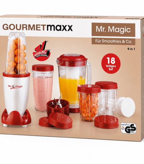 GOURMETmaxx Mr. Magic 9w1 blender 18 elementów