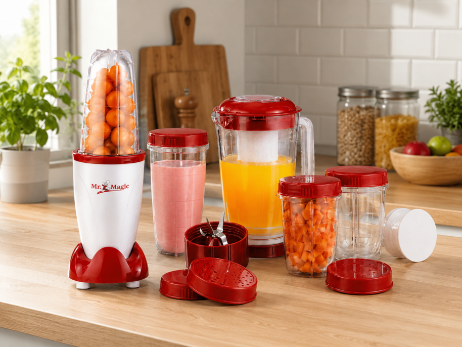 GOURMETmaxx Mr. Magic 9w1 blender 18 elementów GOURMETmaxx Mr. Magic 9w1 blender 18 elementów
