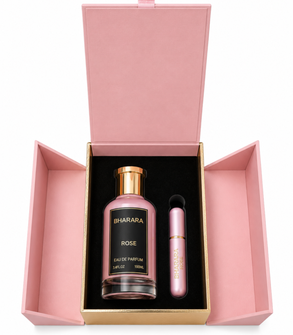 Perfumy Rose 100 ml Bharara z atomizerem podróżnym Perfumy Rose 100 ml Bharara z atomizerem podróżnym