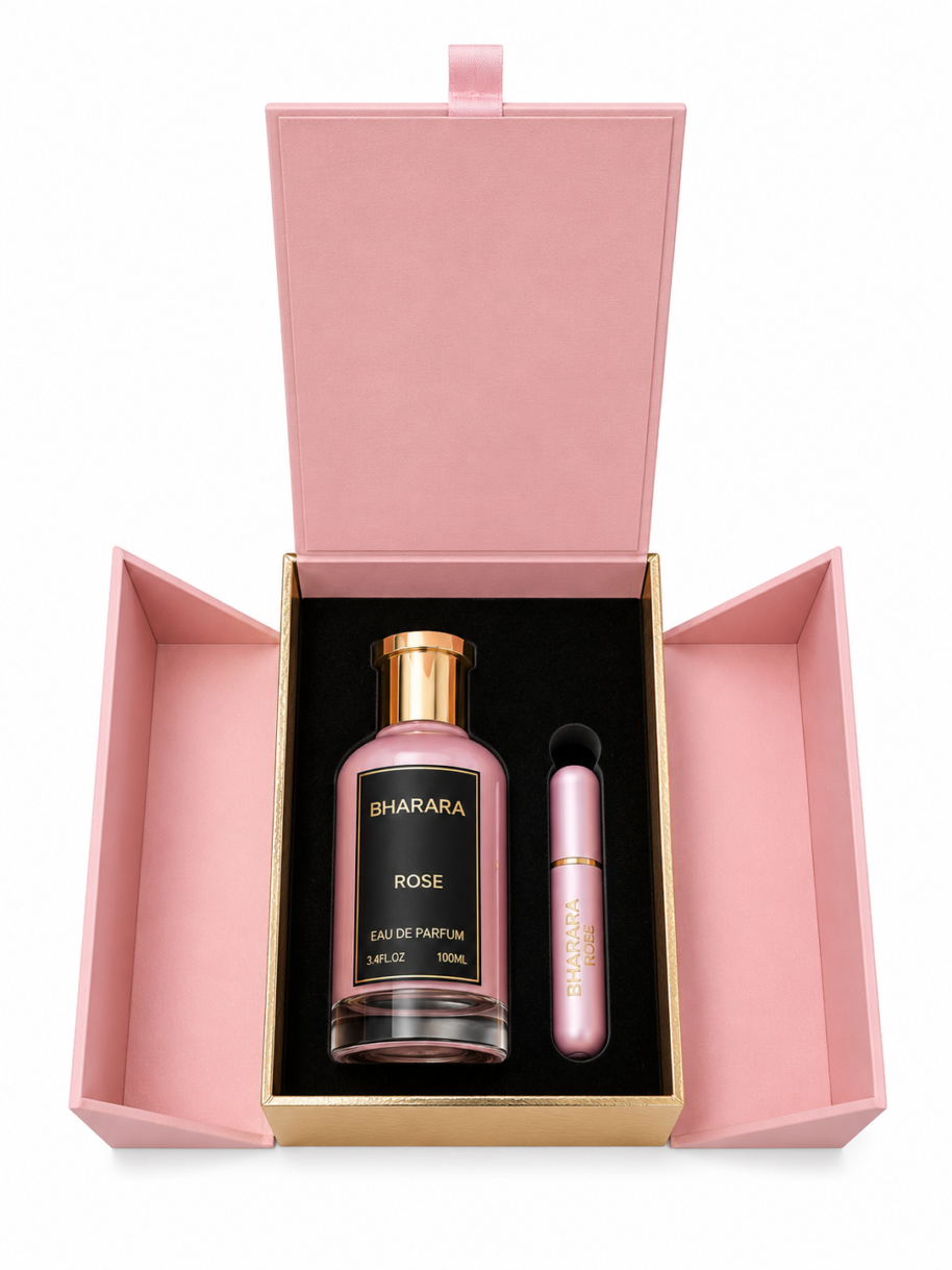 Perfumy Rose 100 ml Bharara z atomizerem podróżnym Perfumy Rose 100 ml Bharara z atomizerem podróżnym