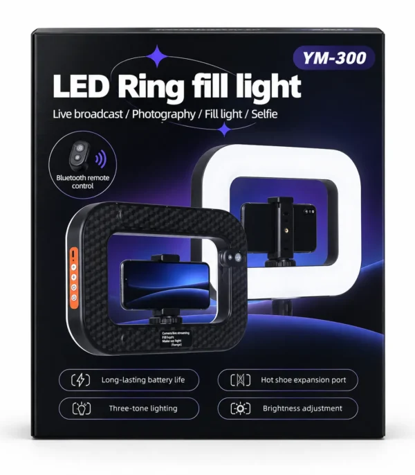 Lampa pierścieniowa LED YM-300 do telefonu
