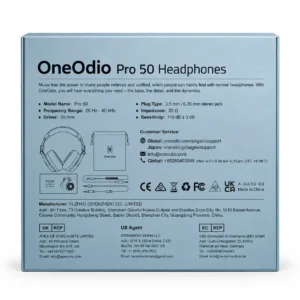 OneOdio Pro-50 Studio słuchawki nauszne Hi-Res Audio