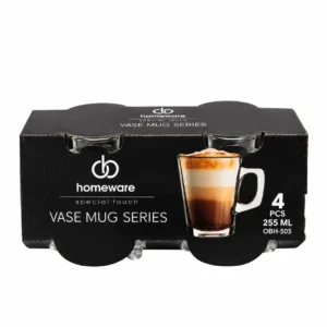 Szklanki do kawy i herbaty Homeware Yase Mug Series 4 sztuki 255 ml